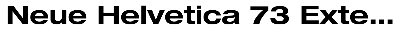 Neue Helvetica 73 Extended Bold image